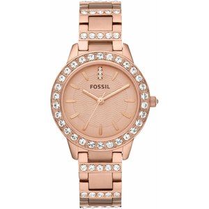 Fossil Women's Jesse Stainless Steel Crystal-Accented Dress Quartz Watch
